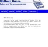 Das gegründete Betonwerk Wolfram Kunze änderte im Laufe der Zeit die Betriebsstätte zu einem Betonstein- und Terrazzohersteller-Handwerksbetrieb.....