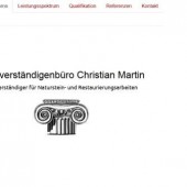 Christian Martin Sachverständiger für Naturstein- und Restaurierungsarbeiten staatl. gepr. Restaurator Steinmetz- und Steinbildhauermeister Christian Martin Sachverständiger für Naturstein- und Restaurierungsarbeiten staatl. gepr. Restaurator Steinmetz- und Steinbildhauermeister