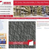 Otta Phyllit ist ein Glimmerschiefer, der in der Nähe des norwegischen Ortes Otta abgebaut wird. Der Stein ist anthrazitgrau bis blauschwarz gefärbt Otta Phyllit ist ein Glimmerschiefer, der in der Nähe des norwegischen Ortes Otta abgebaut wird. Der Stein ist anthrazitgrau bis blauschwarz gefärbt